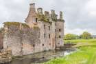 Dumfries, Dumfries and Galloway, Scotland. The 13th century ruins of Caerlaverock Castle. Art Print